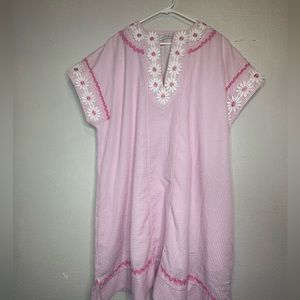 August Morgan by Kate Hersch pink striped dress